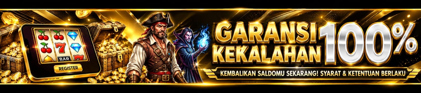 BONUS GARANSI KEKALAHAN 100%